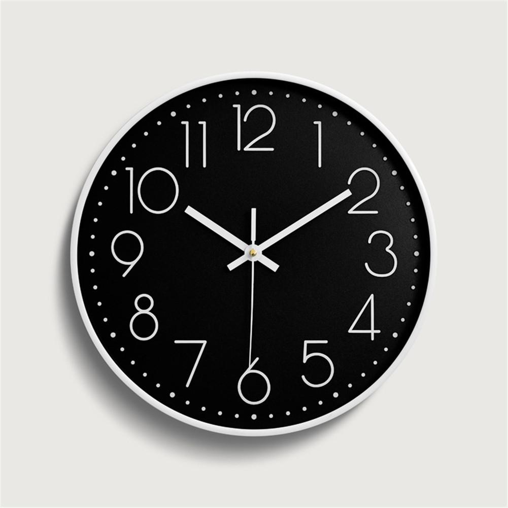 Silent Movement Wall Clock Fashion Living Room Wall Clock 12 Inch 30cm White frame on black
Silent Movement Wall Clock Fashion Living Room Wall Clock 12 Inch 30cm White frame on black