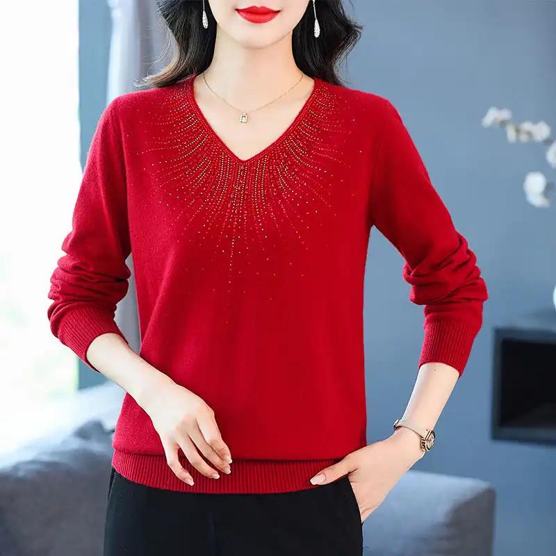 Sweater Pullovers Tops Women Long Sleeves Autumn Winter Blouse Oversized Loose Long Sleeve Shirt Slim Pullover Tops S красный
Sweater Pullovers Tops Women Long Sleeves Autumn Winter Blouse Oversized Loose Long Sleeve Shirt Slim Pullover Tops S красный