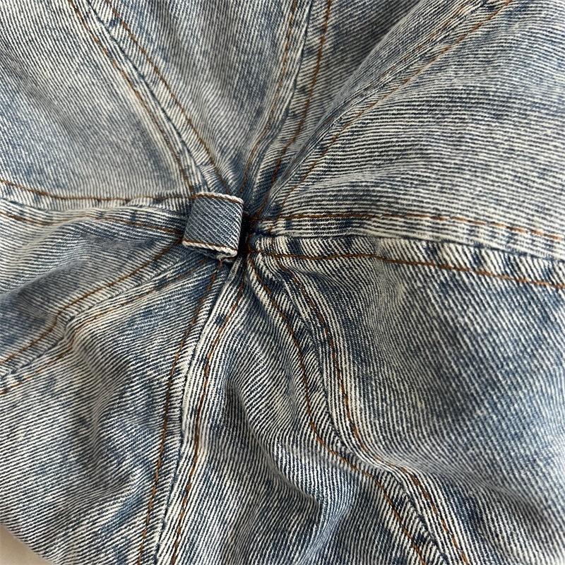 Niche wind-washed old denim beret retro octagonal hat can be worn in all seasons painter hat pumpkin hat tide M(56-58cm) чорний
Niche wind-washed old denim beret retro octagonal hat can be worn in all seasons painter hat pumpkin hat tide M(56-58cm) чорний