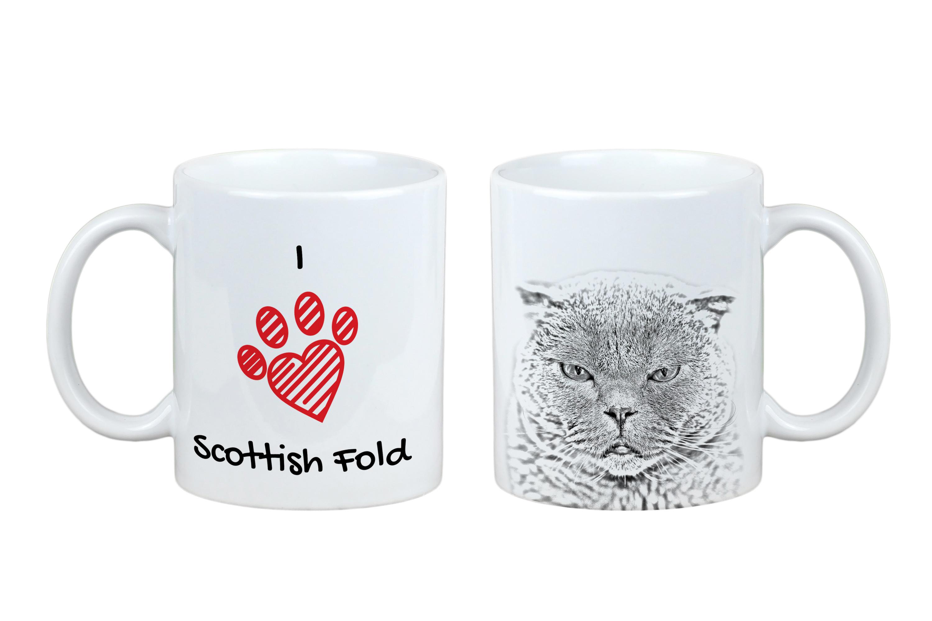 Scottish Fold - cup with a cat, cute cup with graphics, a gift with your photo from the Art-Dog brand білий
Scottish Fold - cup with a cat, cute cup with graphics, a gift with your photo from the Art-Dog brand білий