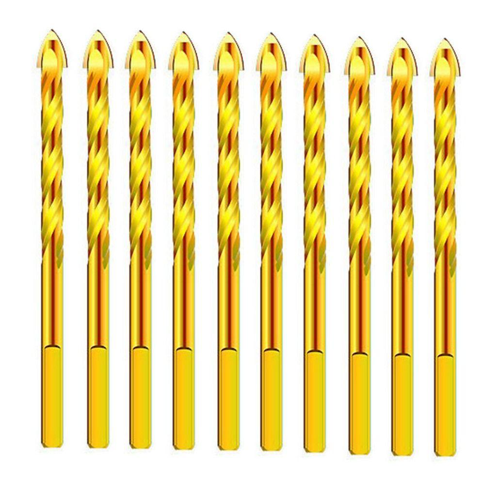 10 шт. Сверло из твердого сплава бетона Золотое сверло для керамической плитки Бетон Кирпич Дерево
10 шт. Сверло из твердого сплава бетона Золотое сверло для керамической плитки Бетон Кирпич Дерево