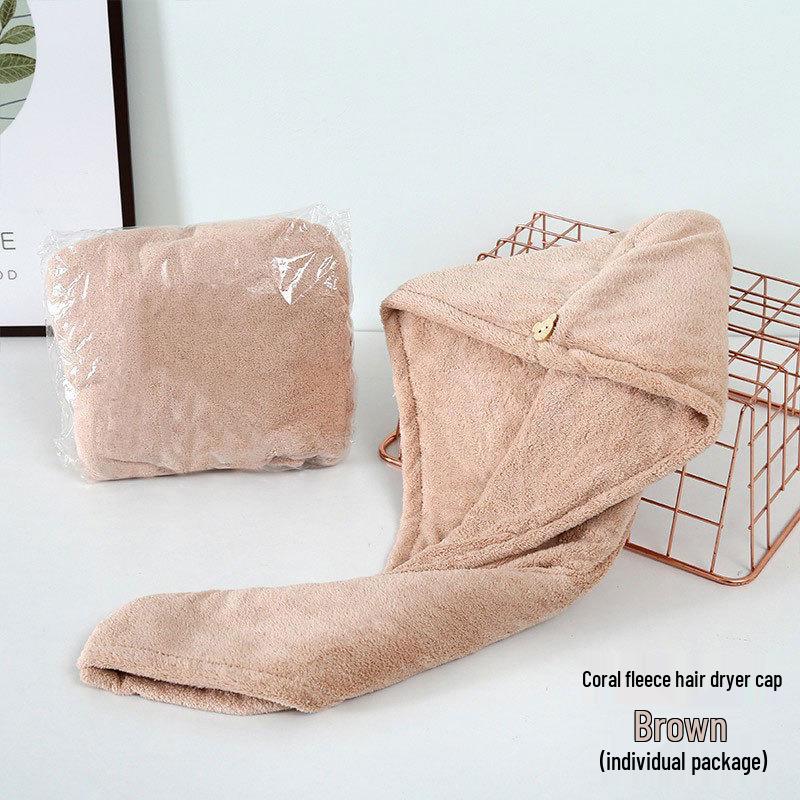 Coral Fleece Quick-Drying Hair Cap with Custom Embroidery for Women Single Layer Regular 25*65
Coral Fleece Quick-Drying Hair Cap with Custom Embroidery for Women Single Layer Regular 25*65
