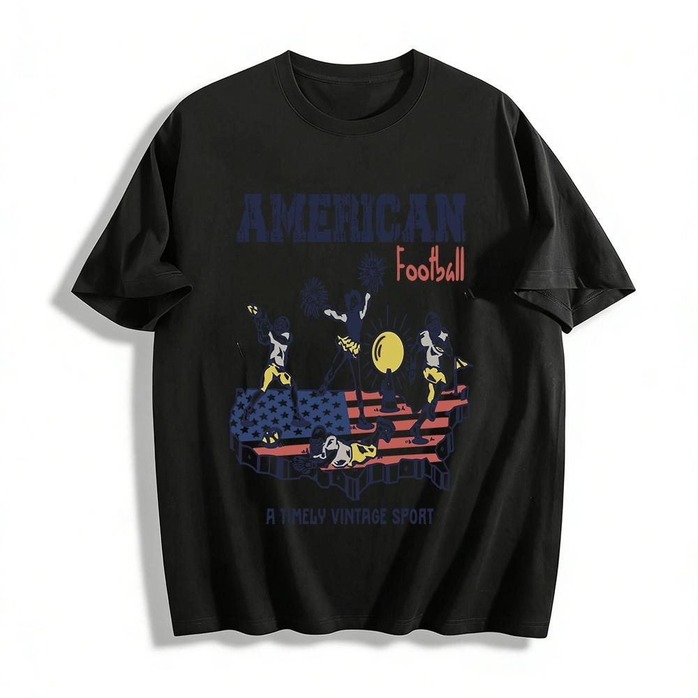 Vintage American Football Graphic Casual Top Pure cotton T-shirt XXS
Vintage American Football Graphic Casual Top Pure cotton T-shirt XXS