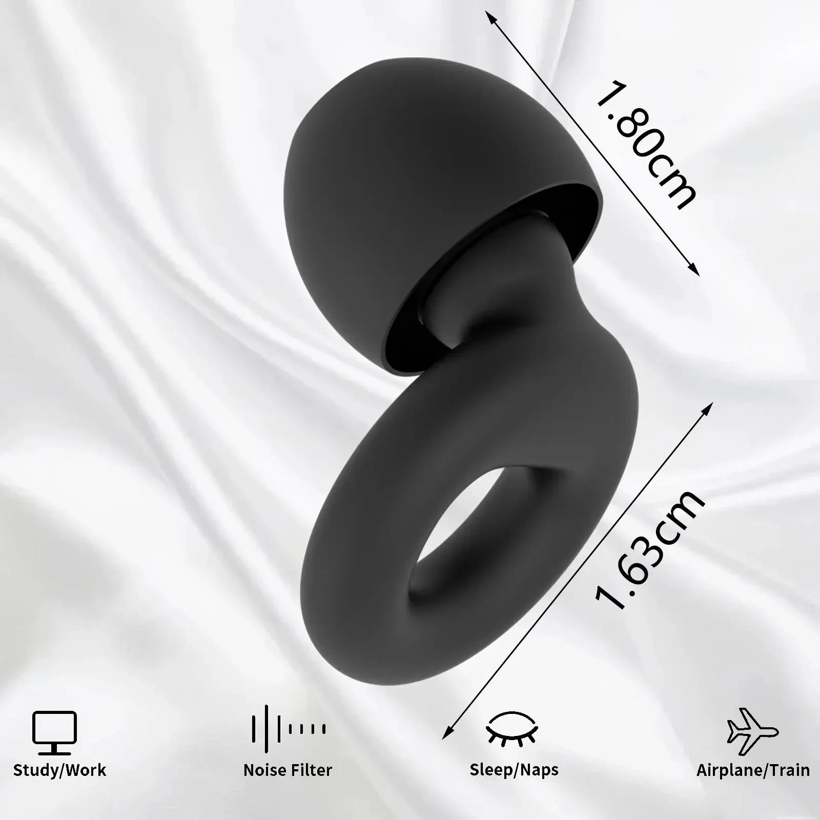 Soft Silicone Ear Plugs for Noise Reduction, Reusable Earplugs for Sleeping, Working, Swimming,4pair Ear Tips in XS/S/M/L темно-синий
Soft Silicone Ear Plugs for Noise Reduction, Reusable Earplugs for Sleeping, Working, Swimming,4pair Ear Tips in XS/S/M/L темно-синий
