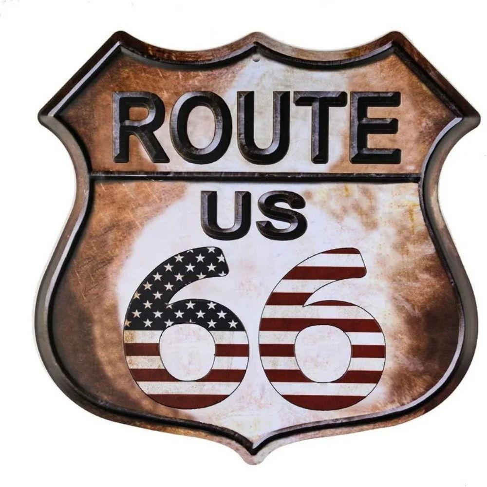 Вінтажна металева квадратна табличка Route 66 Декор для гаража, дому, бару 20x20 см
Вінтажна металева квадратна табличка Route 66 Декор для гаража, дому, бару 20x20 см