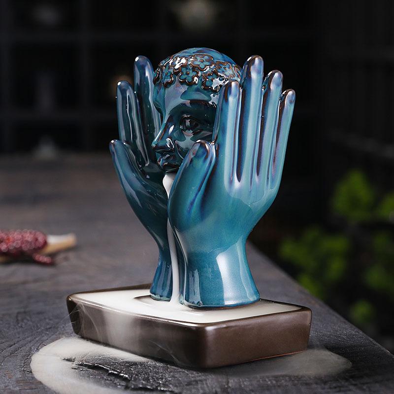 Ceramic Thinking Girl Backflow Incense Burner Home Decorative Statue Ornament for Meditation and Yoga Practice -No Incense
Ceramic Thinking Girl Backflow Incense Burner Home Decorative Statue Ornament for Meditation and Yoga Practice -No Incense