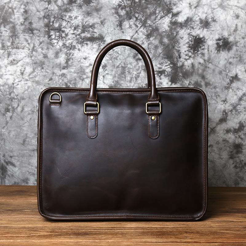 NZPJ Men s Briefcase Leather Handbag Retro Top Layer Cowhide Laptop Bag Crazy Horse Leather Shoulder Messenger Bag Luxury Bag глибокий кавового кольору
NZPJ Men s Briefcase Leather Handbag Retro Top Layer Cowhide Laptop Bag Crazy Horse Leather Shoulder Messenger Bag Luxury Bag глибокий кавового кольору