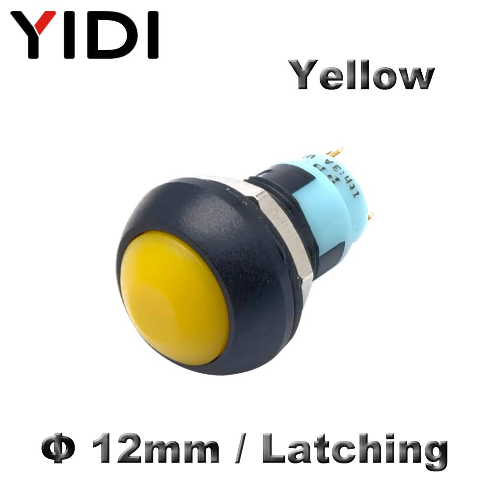 5pcs/lot PBS 33A Mini Plastic Latching Push Button Switch Round Head ON OFF 2 Pin 12mm Self locking Push-button Red Green Blue 5pcs жовтий
5pcs/lot PBS 33A Mini Plastic Latching Push Button Switch Round Head ON OFF 2 Pin 12mm Self locking Push-button Red Green Blue 5pcs жовтий