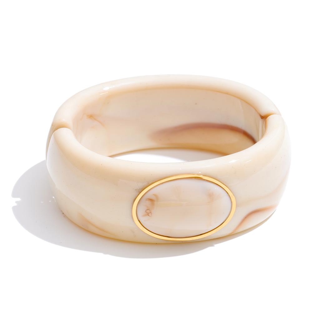 Yhpup 65mm Acrylic Resin Thick Joyful Candy Bracelet Bangle Waterproof Statement Beige Pink Green Yellow Accessories
Yhpup 65mm Acrylic Resin Thick Joyful Candy Bracelet Bangle Waterproof Statement Beige Pink Green Yellow Accessories