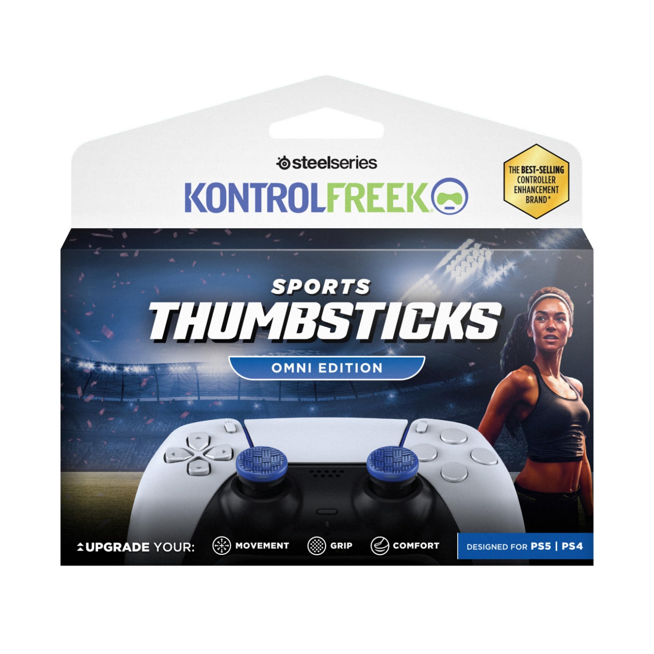 KontrolFreek Freak Sports - Omni PS5 Controller for PS4/5, Improves Aiming Accuracy, 5146-PS5-EC, Navy Blue/Black
KontrolFreek Freak Sports - Omni PS5 Controller for PS4/5, Improves Aiming Accuracy, 5146-PS5-EC, Navy Blue/Black