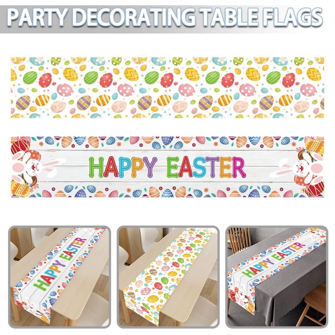 PDTO Пасхальный кролик скатерть весенняя скатерть для дома, кухни, столовой, декор