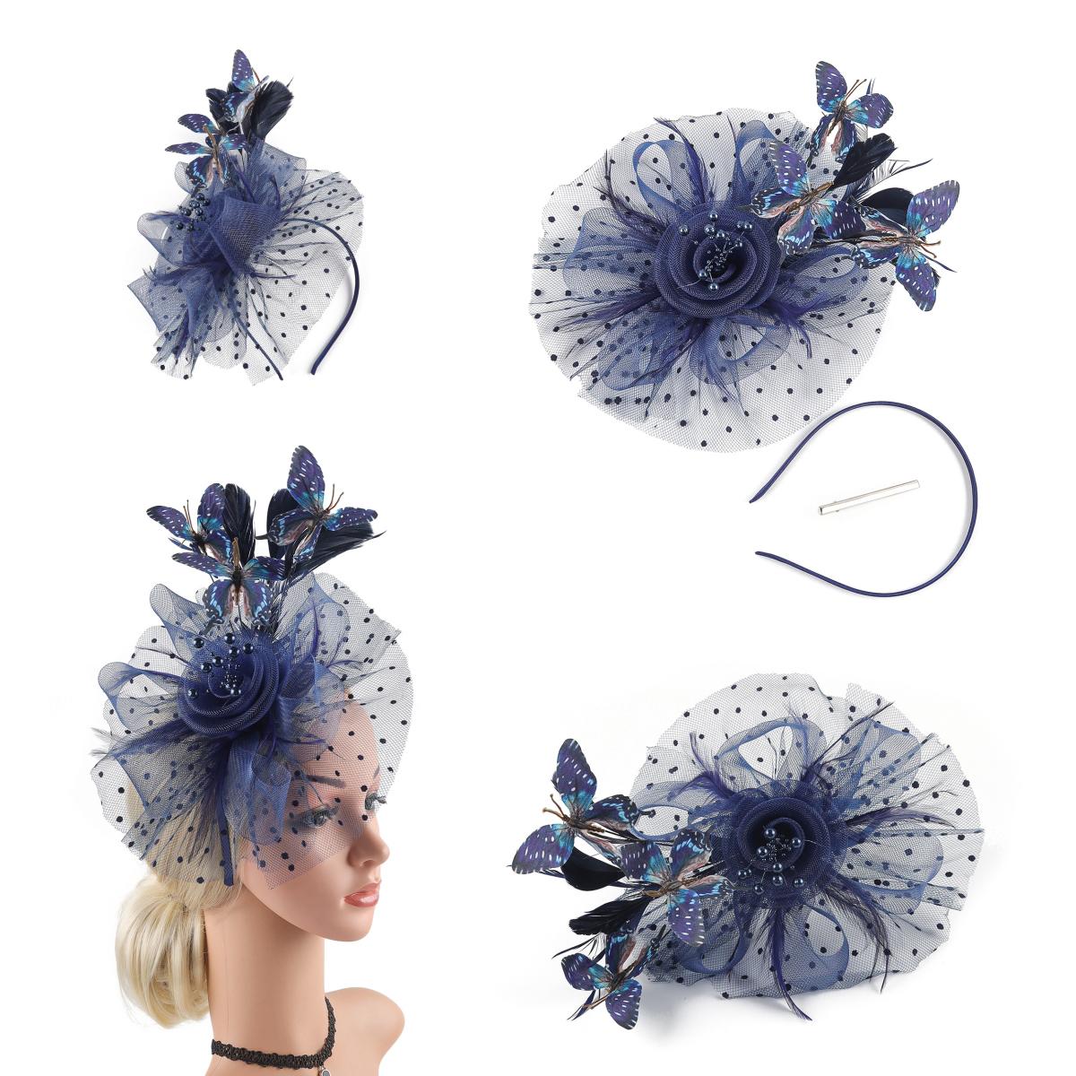 Tea Party Butterfly Derby Hat Classic 1920s Fascinator Bridal Wedding Headpiece for Women озеро синього кольору
Tea Party Butterfly Derby Hat Classic 1920s Fascinator Bridal Wedding Headpiece for Women озеро синього кольору