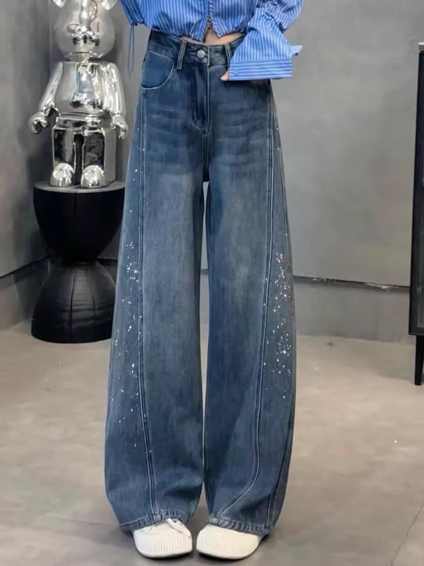 Plus Size Women s Light Blue High Waist Wide Leg Jeans - Slimming Spring Long Pants S
Plus Size Women s Light Blue High Waist Wide Leg Jeans - Slimming Spring Long Pants S