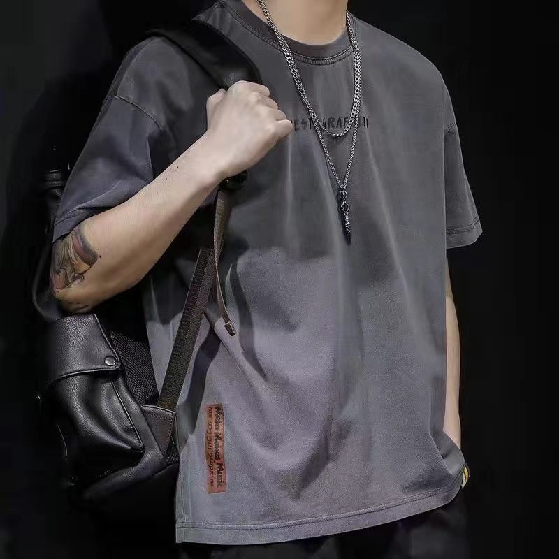 Ins Fashion Мужская футболка с короткими рукавами и круглым вырезом, хлопковая повседневная футболка-пуловер XXL серый
Ins Fashion Мужская футболка с короткими рукавами и круглым вырезом, хлопковая повседневная футболка-пуловер XXL серый