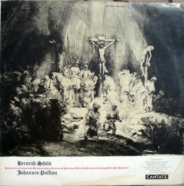 LP Record HEINRICH SCHTZ WESTFLISCHE KANT JohannesPassion 650222 Cantate Germany Classical Used
LP Record HEINRICH SCHTZ WESTFLISCHE KANT JohannesPassion 650222 Cantate Germany Classical Used