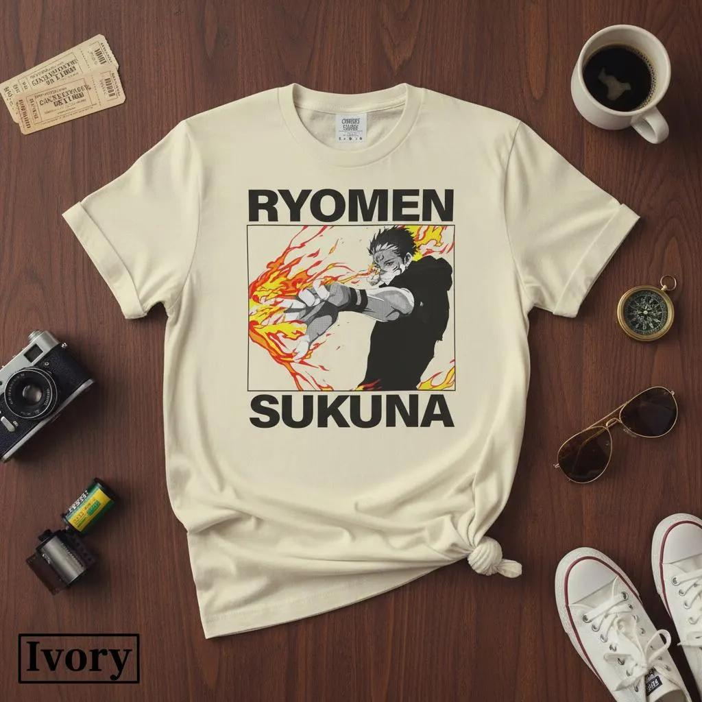 Jujutsu Kaisen Anime Japanese 2026 Summer New100 cotton Tshirt Ryomen Sukuna pattern unisex short sleeves loose quality shirt 4XL
Jujutsu Kaisen Anime Japanese 2026 Summer New100 cotton Tshirt Ryomen Sukuna pattern unisex short sleeves loose quality shirt 4XL