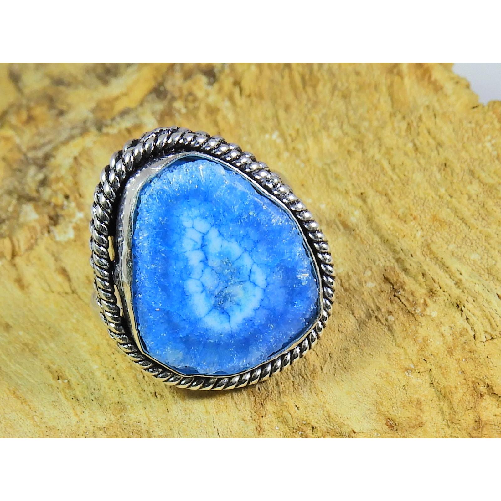 Color Enhanced Solar Druzy 925 Solid Sterling Silver Ring Size US-8.5 PG-116
Color Enhanced Solar Druzy 925 Solid Sterling Silver Ring Size US-8.5 PG-116