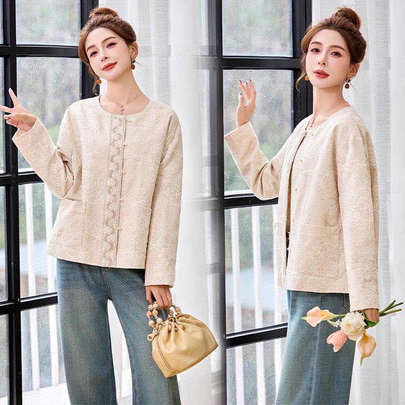 Весна 2025 Универсальная Повседневная Хлопково-Льняная Куртка с Вышивкой Пейсли и Бисером S (45-55 kg) грязно-белый
Весна 2025 Универсальная Повседневная Хлопково-Льняная Куртка с Вышивкой Пейсли и Бисером S (45-55 kg) грязно-белый