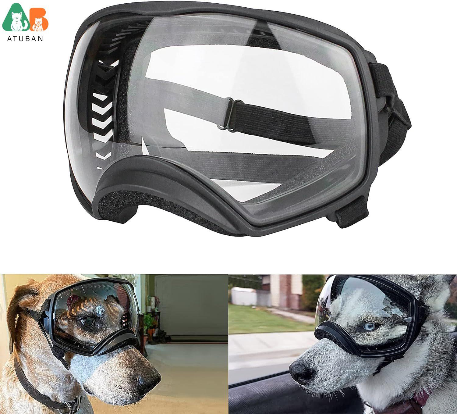ATUBAN Dog Goggles for Medium to Large Breed, UV Protection Dog Sunglasses Wide Version Windproof Eye Wear for Outdoor Driving сірий колір
ATUBAN Dog Goggles for Medium to Large Breed, UV Protection Dog Sunglasses Wide Version Windproof Eye Wear for Outdoor Driving сірий колір