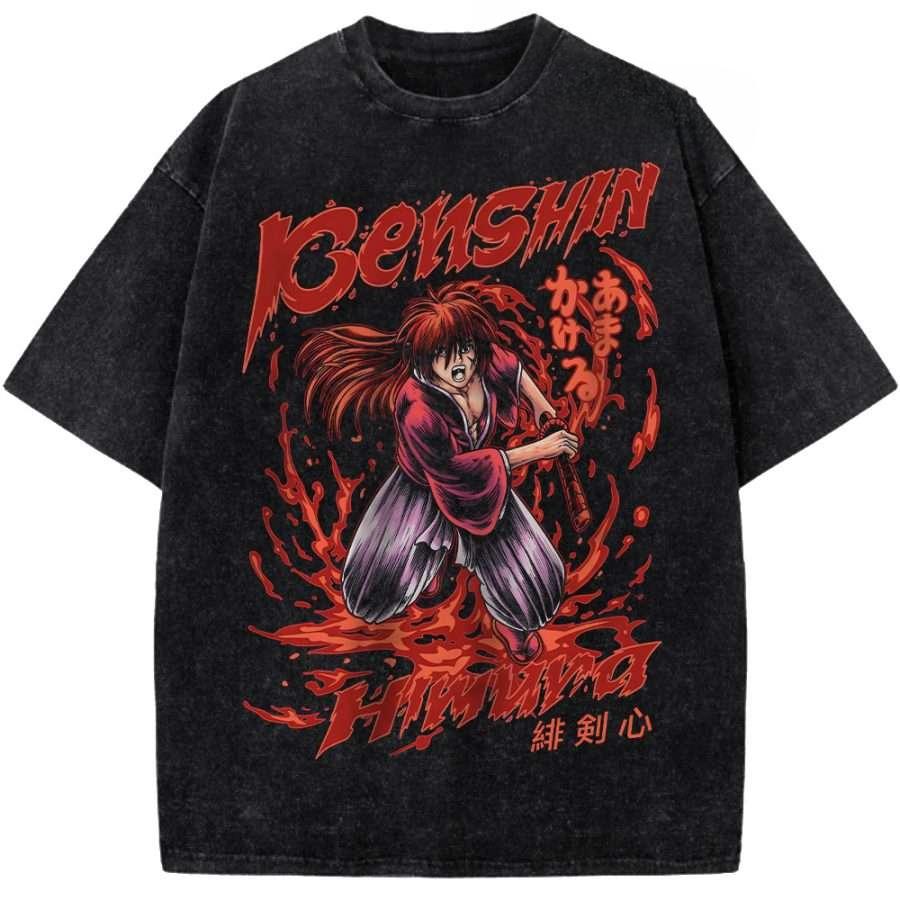 Hot Anime Rurouni Kenshin Himura Kenshin Print Tshirt Men Women Tshirts Cotton Clothing Retro Washed T Shirt Harajuku Tops S
Hot Anime Rurouni Kenshin Himura Kenshin Print Tshirt Men Women Tshirts Cotton Clothing Retro Washed T Shirt Harajuku Tops S