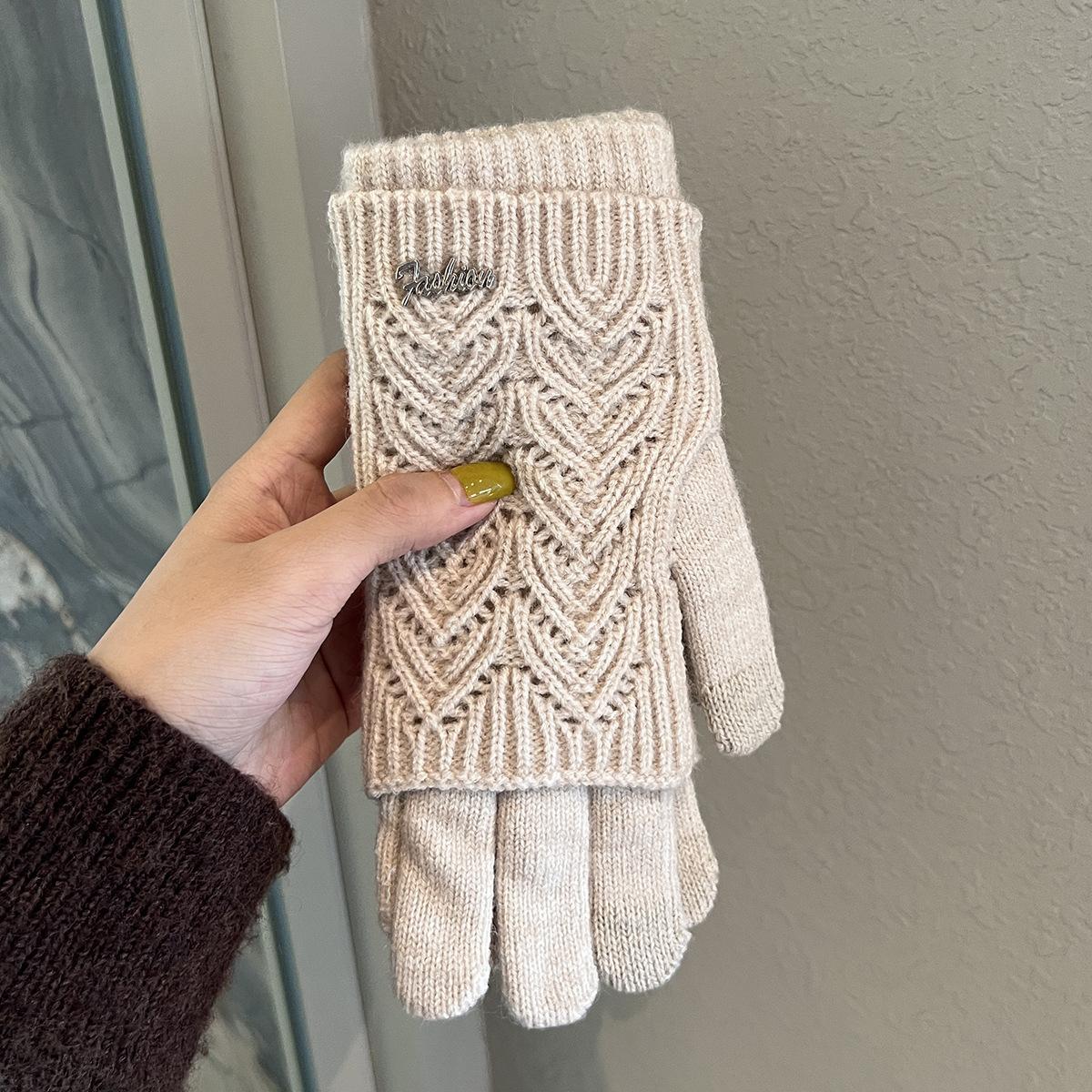 В язані вовняні рукавички жіночі зимові двошарові потовщені комплект з двох частин напівпальці подвійного призначення захист зап ястя для запобігання холоду One size бежевий
В язані вовняні рукавички жіночі зимові двошарові потовщені комплект з двох частин напівпальці подвійного призначення захист зап ястя для запобігання холоду One size бежевий