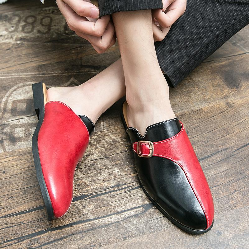 2025 summer new large size 47 bag head half drag casual fashion leather shoes splicing youth foot tide shoes 38
2025 summer new large size 47 bag head half drag casual fashion leather shoes splicing youth foot tide shoes 38