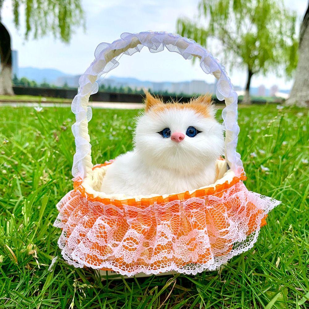 Simulation Cat Ornament Children s Toys Cat Toy Cute Flower Basket Cat помаранчевий
Simulation Cat Ornament Children s Toys Cat Toy Cute Flower Basket Cat помаранчевий