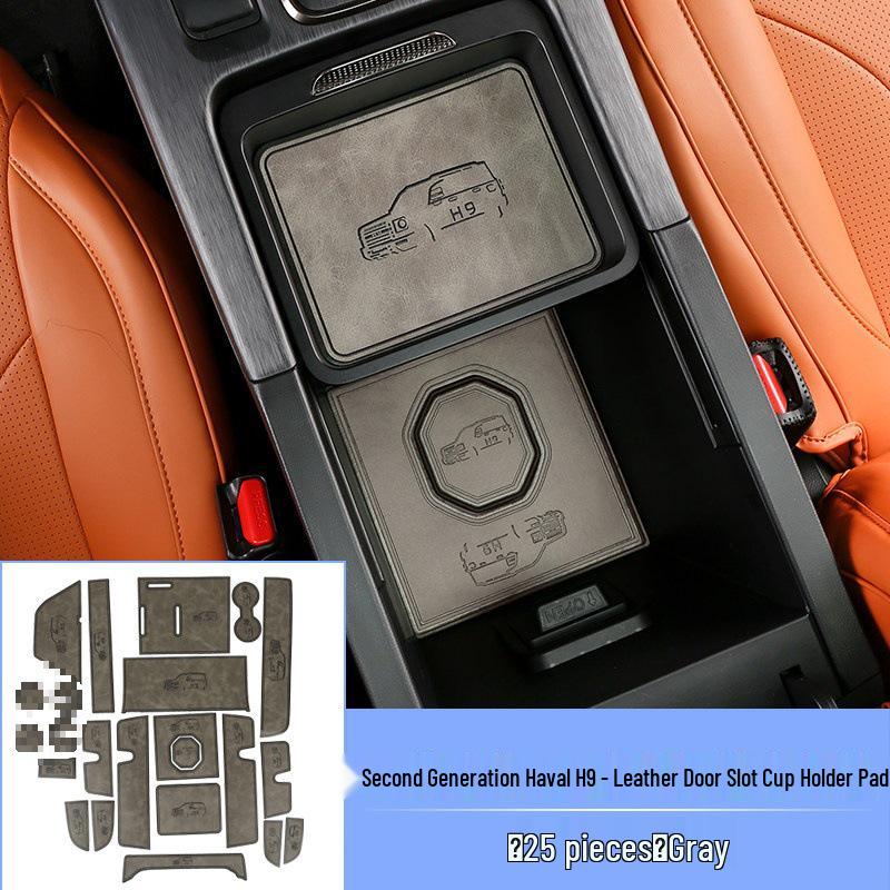 Haval H9 Gen 2 Anti-slip Leather Cup Holder & Door Slot Organizer
Haval H9 Gen 2 Anti-slip Leather Cup Holder & Door Slot Organizer