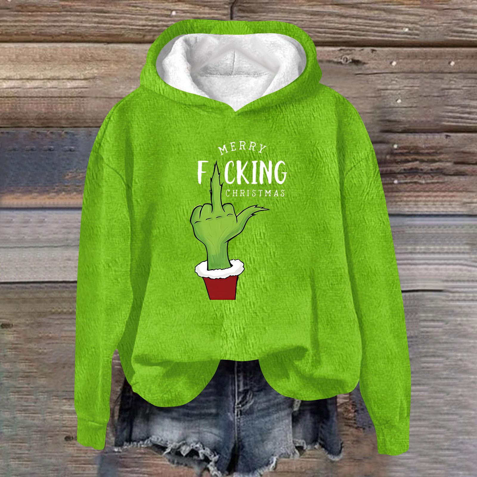 Женская модная повседневная толстовка с капюшоном и длинным рукавом из фланели с рождественским принтом S
Женская модная повседневная толстовка с капюшоном и длинным рукавом из фланели с рождественским принтом S