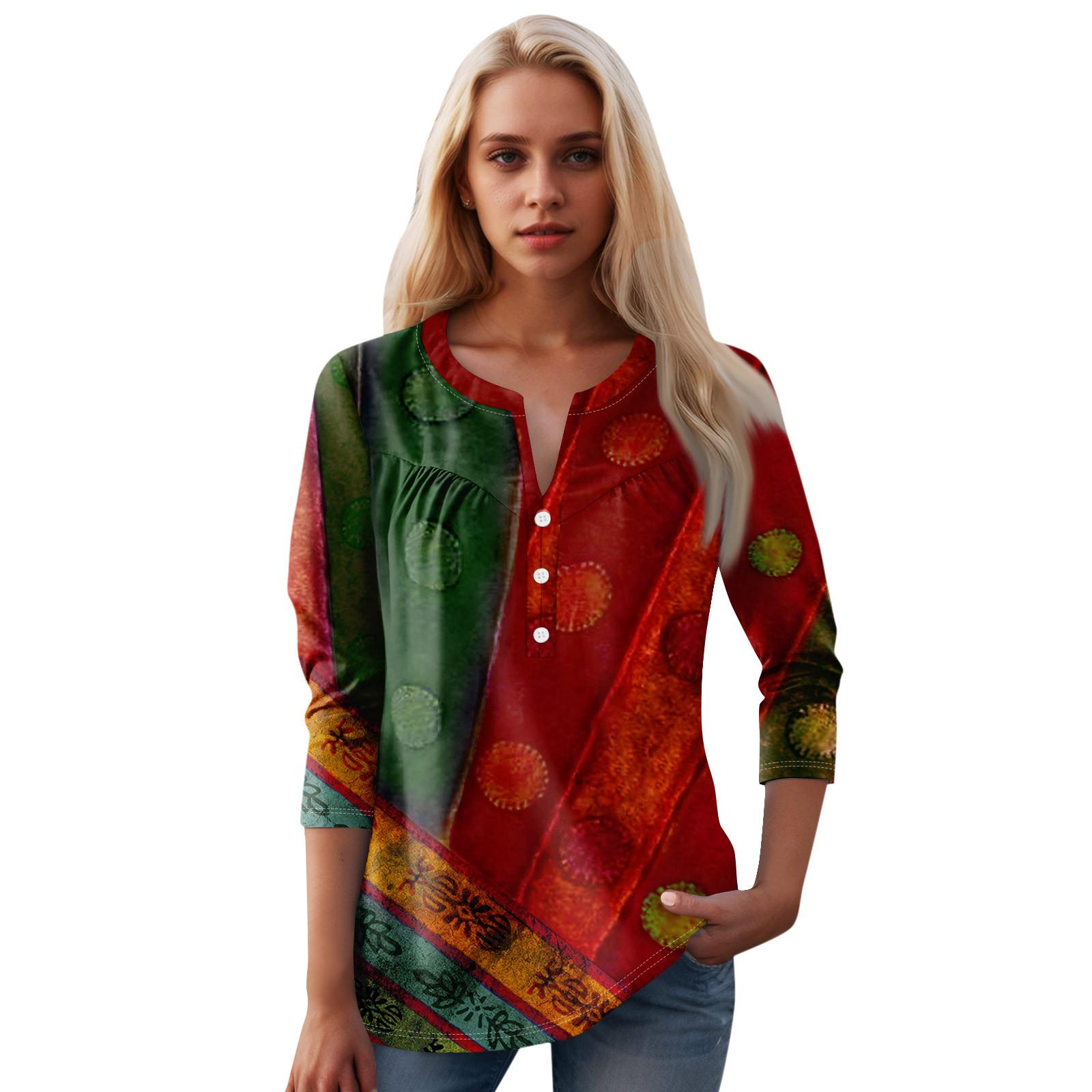 Женская мода повседневный топ с длинным рукавом и круглым вырезом с цветочным принтом XXXL винный
Женская мода повседневный топ с длинным рукавом и круглым вырезом с цветочным принтом XXXL винный