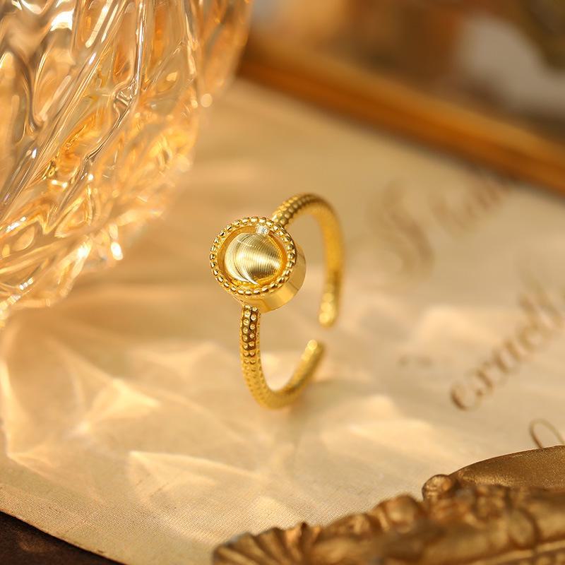 Кольцо Banyan Tree S925 с серебряным покрытием и кошачьим глазом, вращающееся на указательном пальце - Light Luxury для женщин Adjustable opening золотой
Кольцо Banyan Tree S925 с серебряным покрытием и кошачьим глазом, вращающееся на указательном пальце - Light Luxury для женщин Adjustable opening золотой