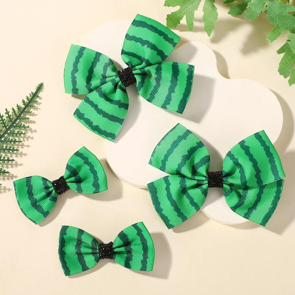 4Pcs/set Summer Watermelon Printed Hair Bows Clips for Baby Grils Sweet Boutique KidsTourist Beach Vacation Headwear Hairgripes
4Pcs/set Summer Watermelon Printed Hair Bows Clips for Baby Grils Sweet Boutique KidsTourist Beach Vacation Headwear Hairgripes