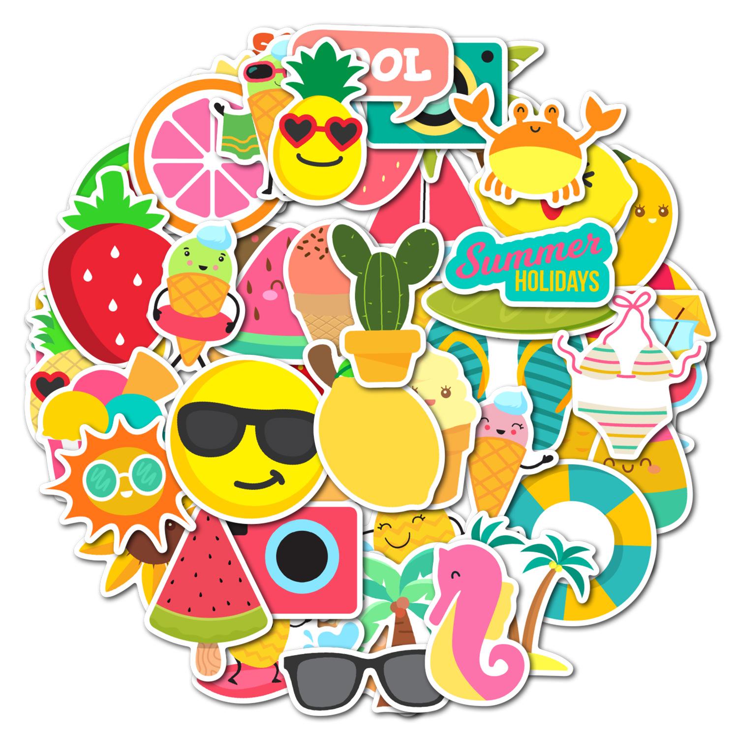 Beach Series Cute Graffiti Stickers: Waterproof, Creative Stationery for Water Bottles & Luggage - 50/100 Sheets
Beach Series Cute Graffiti Stickers: Waterproof, Creative Stationery for Water Bottles & Luggage - 50/100 Sheets