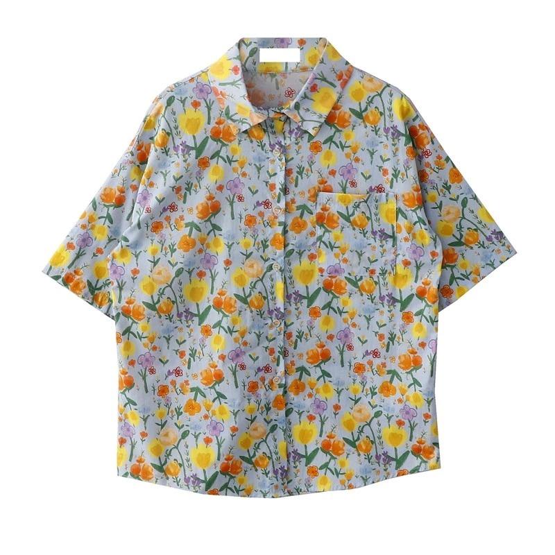Womens Floral Print Short Sleeve Button Up Shirt OneSize жовтий
Womens Floral Print Short Sleeve Button Up Shirt OneSize жовтий