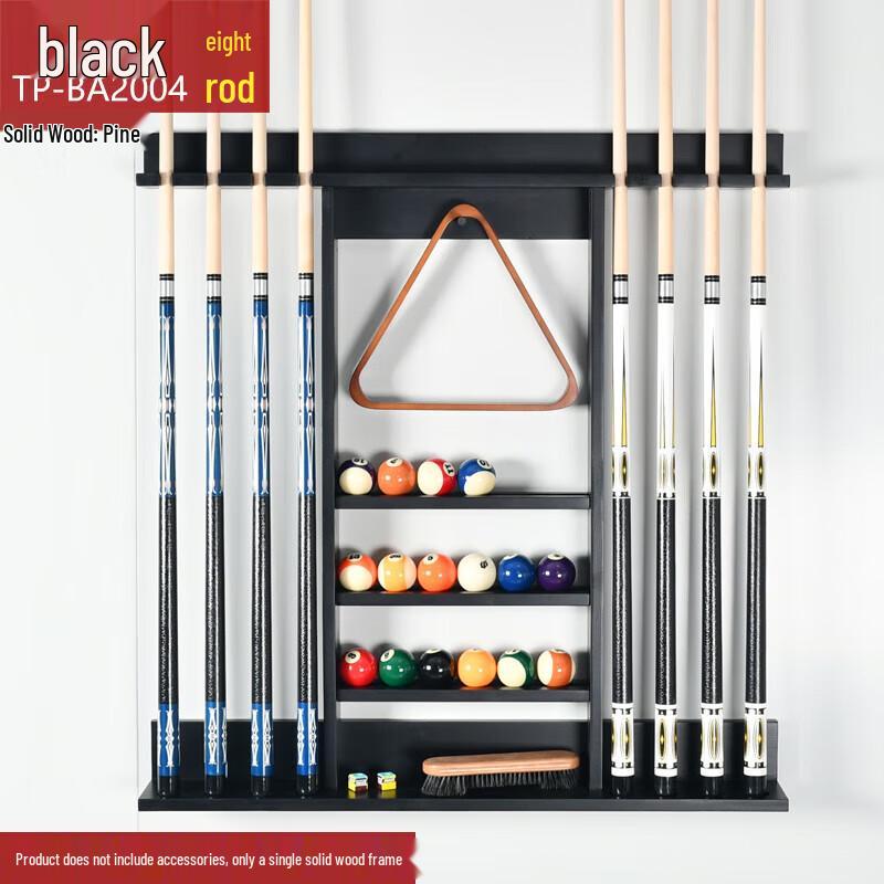 8-Cue Wall-Mounted Billiard Cue Rack
8-Cue Wall-Mounted Billiard Cue Rack