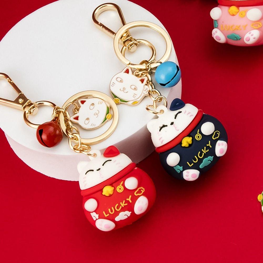 Fortune Cat Rabbit Year Gift Maneki Neko Key Lanyard New Year Car Keyring Lucky Cat Keychains
Fortune Cat Rabbit Year Gift Maneki Neko Key Lanyard New Year Car Keyring Lucky Cat Keychains