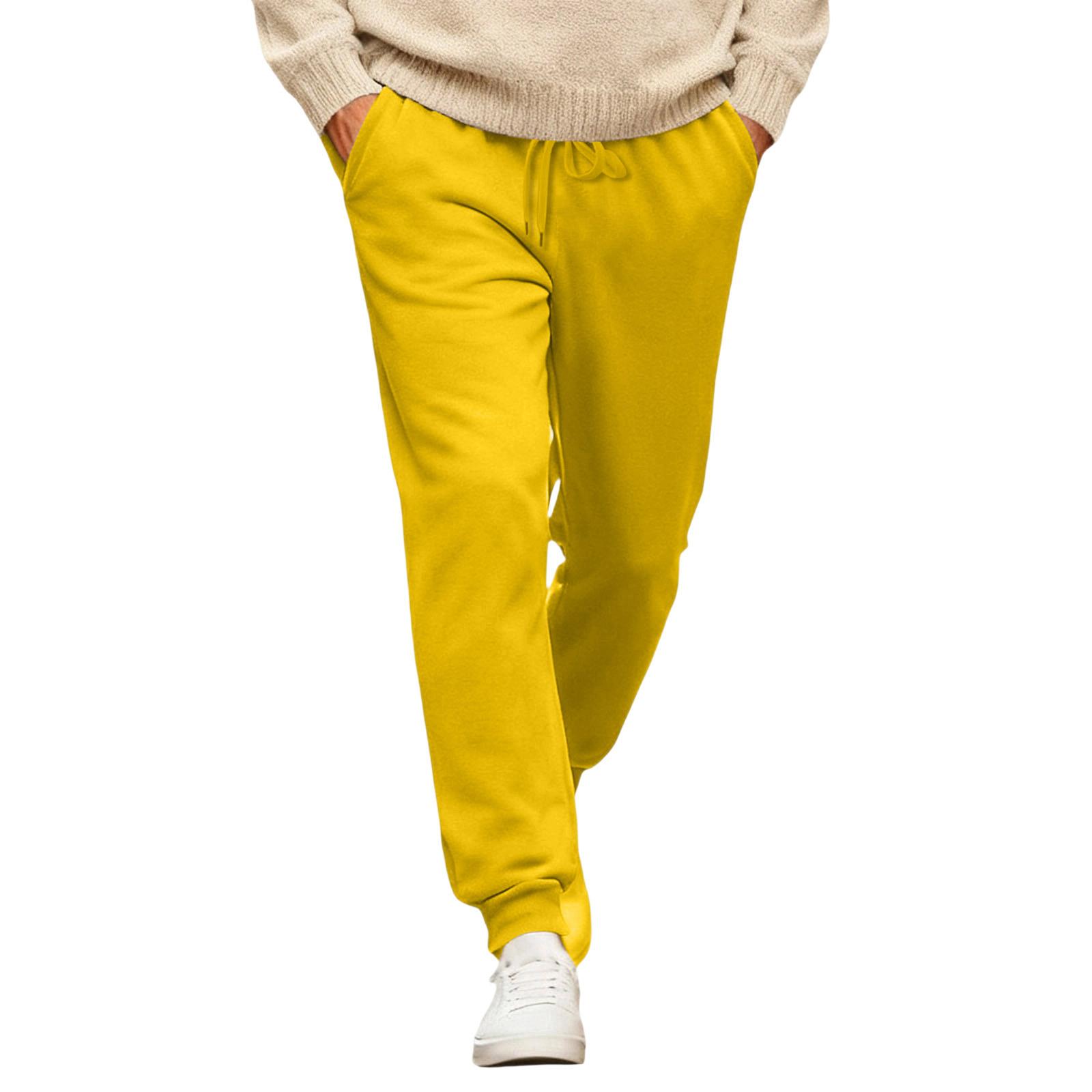Men s Sports Leisure Color Pull Rope Trousers XXXL жовтий
Men s Sports Leisure Color Pull Rope Trousers XXXL жовтий