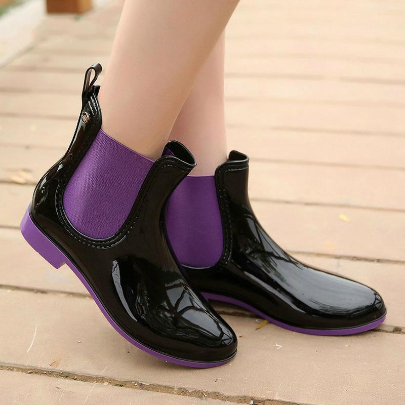 Womens Rainboots Waterproof Single Shoes Woman Mud Water Shoes Rubber Slip on PVC Elastic Ankle Boots Fashion Rain Boots 41 фіолетовий
Womens Rainboots Waterproof Single Shoes Woman Mud Water Shoes Rubber Slip on PVC Elastic Ankle Boots Fashion Rain Boots 41 фіолетовий
