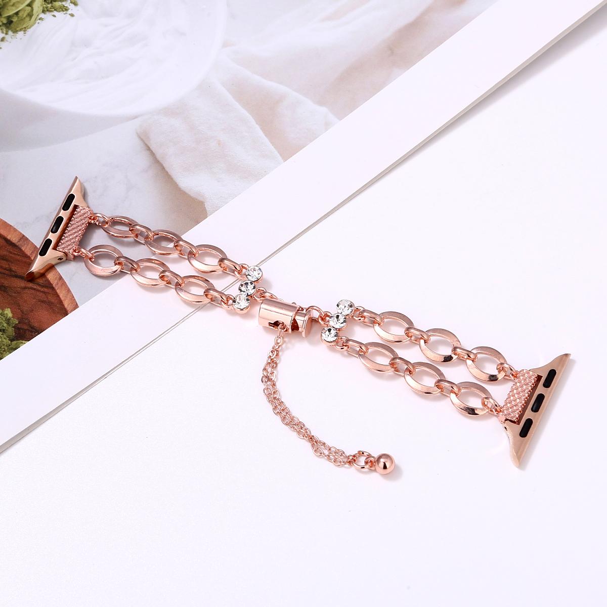 Double Chain Watch Band for Apple Watch Ultra 3 2 1 49mm/Series 11 10 46mm/9 8 7 45mm/SE3 SE2 SE 6 5 4 44mm/3 2 1 42mm Replacement Strap C
Double Chain Watch Band for Apple Watch Ultra 3 2 1 49mm/Series 11 10 46mm/9 8 7 45mm/SE3 SE2 SE 6 5 4 44mm/3 2 1 42mm Replacement Strap C