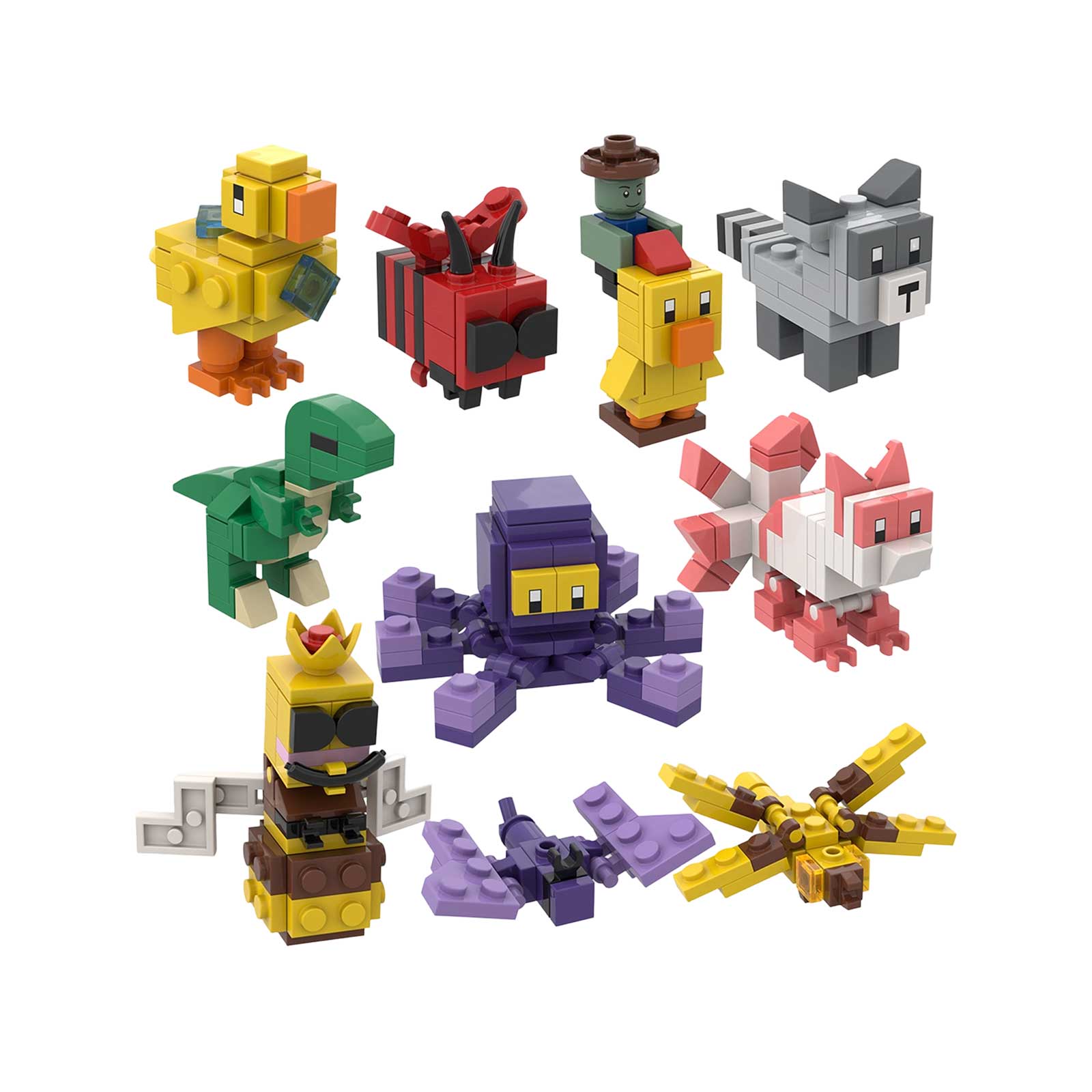 Веселий дитячий набір іграшок із будівельних блоків one size
Веселий дитячий набір іграшок із будівельних блоків one size