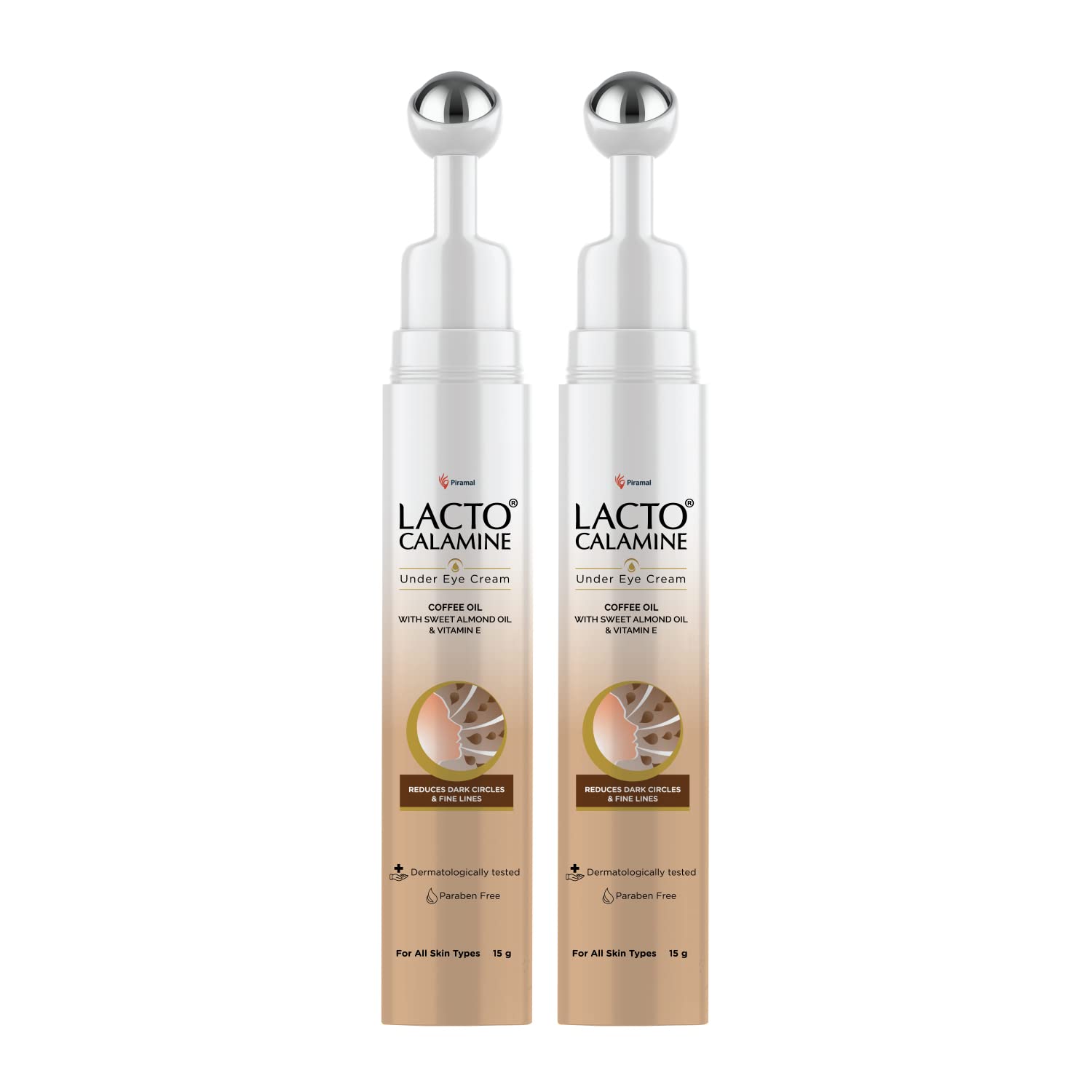 Lacto Calamine Under Eye Cream 15g Pack of 2 With Cooling Roller For Dark Circles, Fine Lines, Puffy Eyes, Hydrating & Brightening
Lacto Calamine Under Eye Cream 15g Pack of 2 With Cooling Roller For Dark Circles, Fine Lines, Puffy Eyes, Hydrating & Brightening