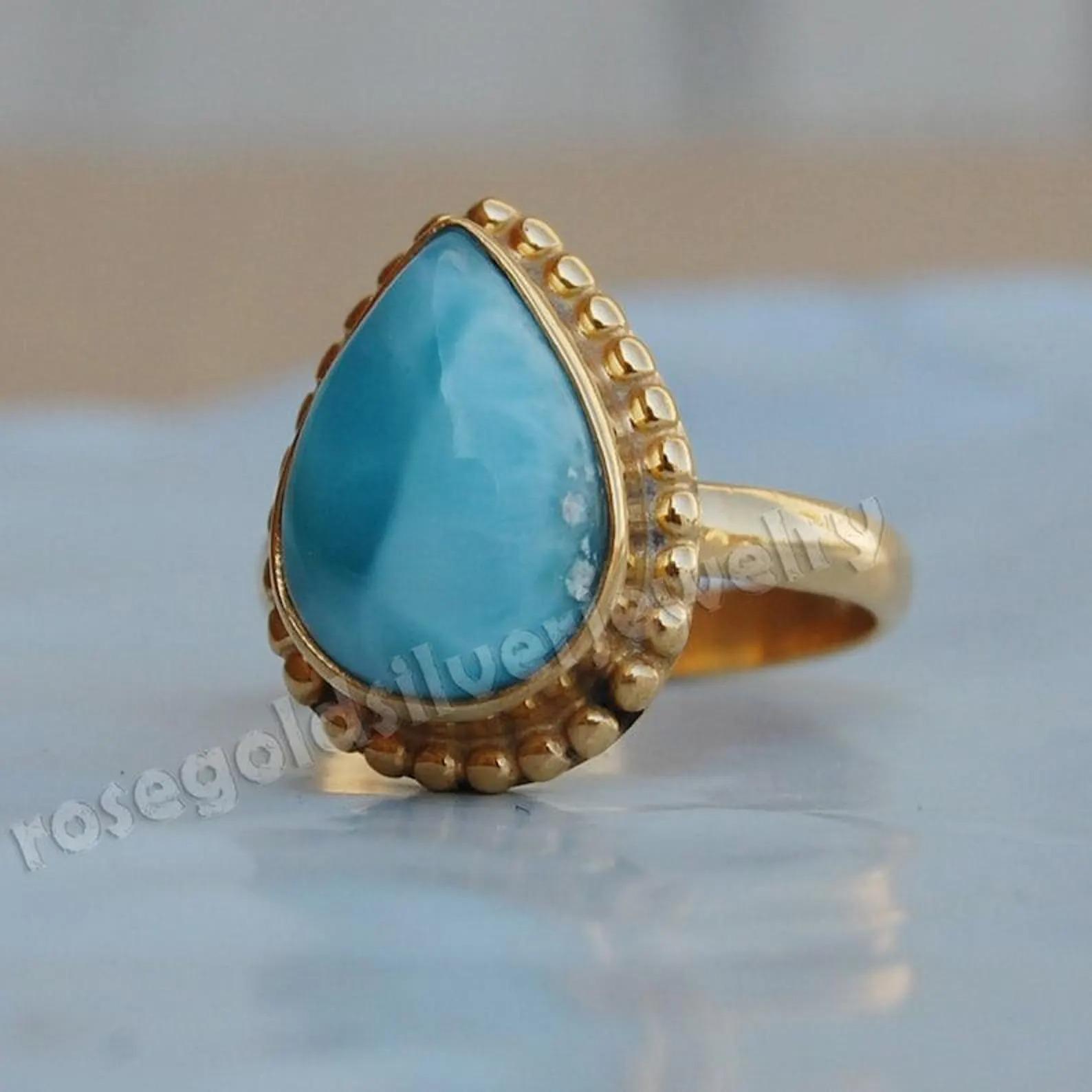 Dominican Blue Larimar 925 Sterling Silver Yellow Gold Overlay Ring Jewelry 10 золотий/жовтий
Dominican Blue Larimar 925 Sterling Silver Yellow Gold Overlay Ring Jewelry 10 золотий/жовтий