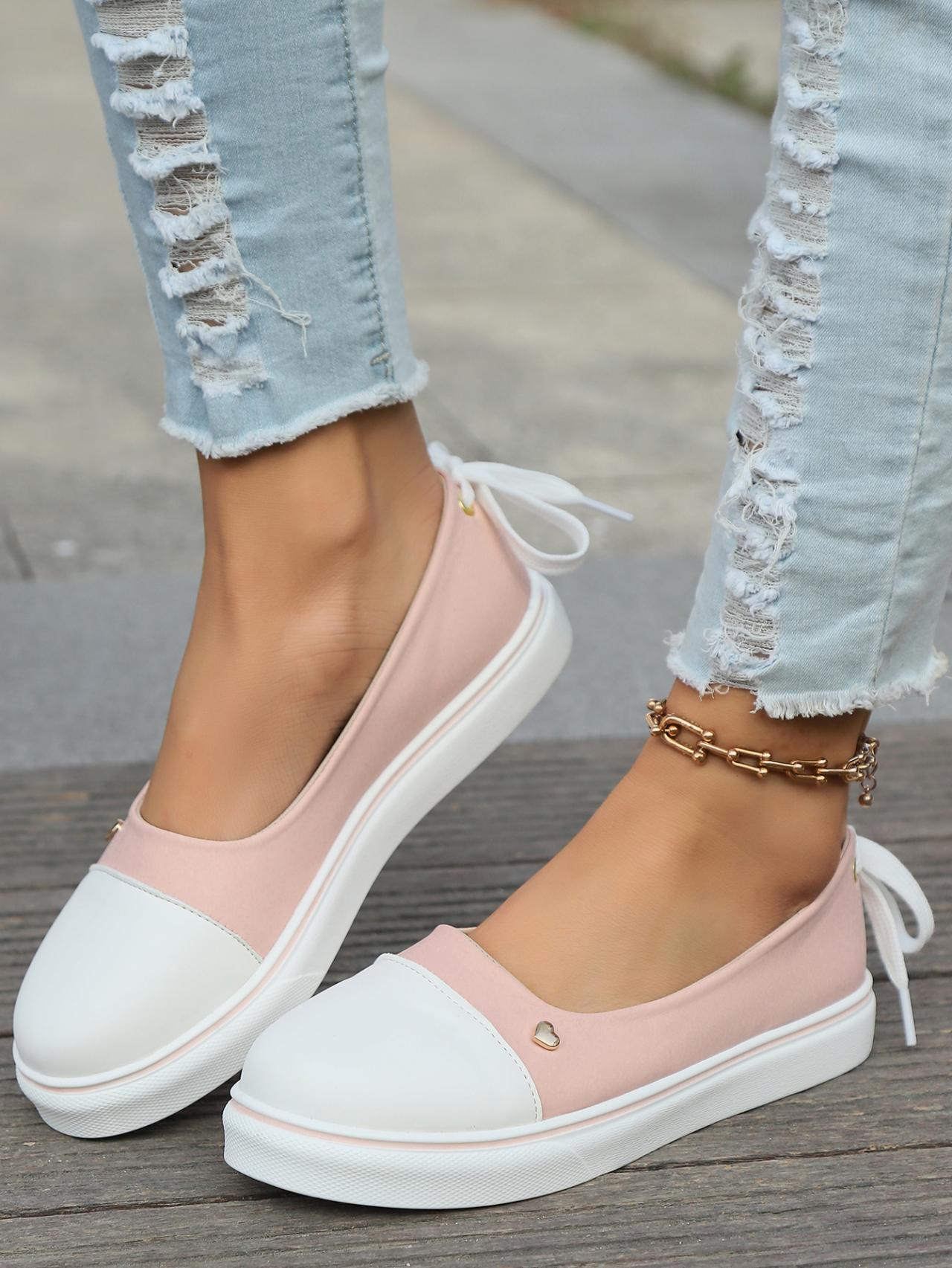 Solid Med Heel Slip-on Sneakers for Women New Hot Sale Spring/autumn Ladies Shoes Shallow Round Toe Pu Women s Vulcanize Shoes 42 рожевий
Solid Med Heel Slip-on Sneakers for Women New Hot Sale Spring/autumn Ladies Shoes Shallow Round Toe Pu Women s Vulcanize Shoes 42 рожевий