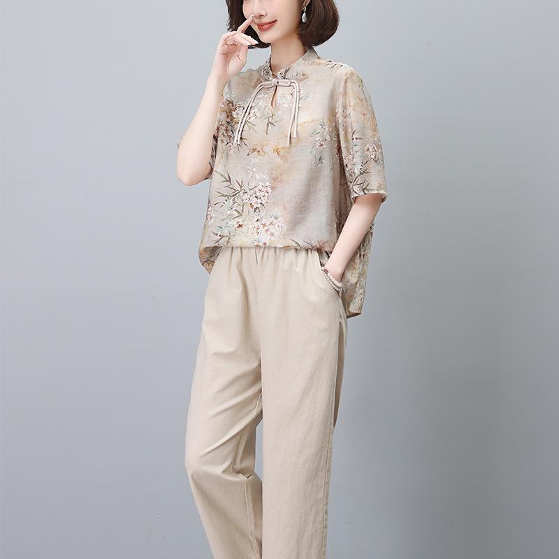 2024 Summer Women s National Style Cotton Linen Two-Piece Set for Curvy Figures XXL for 68-72.5 kg
2024 Summer Women s National Style Cotton Linen Two-Piece Set for Curvy Figures XXL for 68-72.5 kg