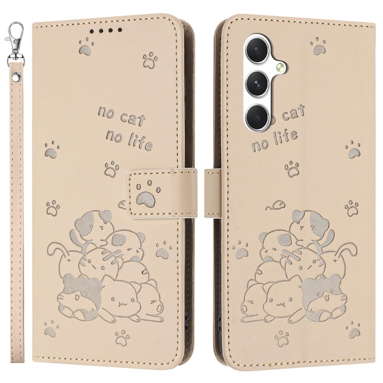 For Samsung Galaxy A25 5G (Global) (161.0 x 76.5 x 8.3mm) Case with Strap Cats Imprint Leather Wallet Phone Cover C
For Samsung Galaxy A25 5G (Global) (161.0 x 76.5 x 8.3mm) Case with Strap Cats Imprint Leather Wallet Phone Cover C