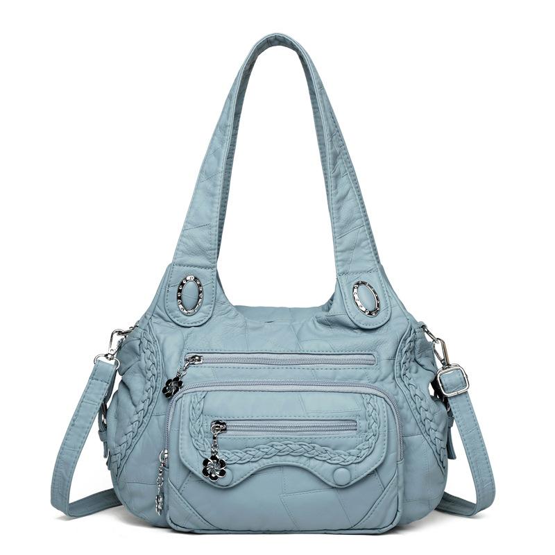 Женская сумка на плечо из мягкой кожи, сумка для мамы, большая вместимость, сумка через плечо
Женская сумка на плечо из мягкой кожи, сумка для мамы, большая вместимость, сумка через плечо