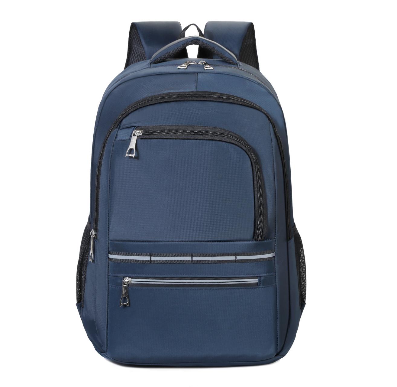 Solid Color Backpack with Multiple Zipper Pockets and Side Mesh Pockets Ideal for School and Travel синій
Solid Color Backpack with Multiple Zipper Pockets and Side Mesh Pockets Ideal for School and Travel синій