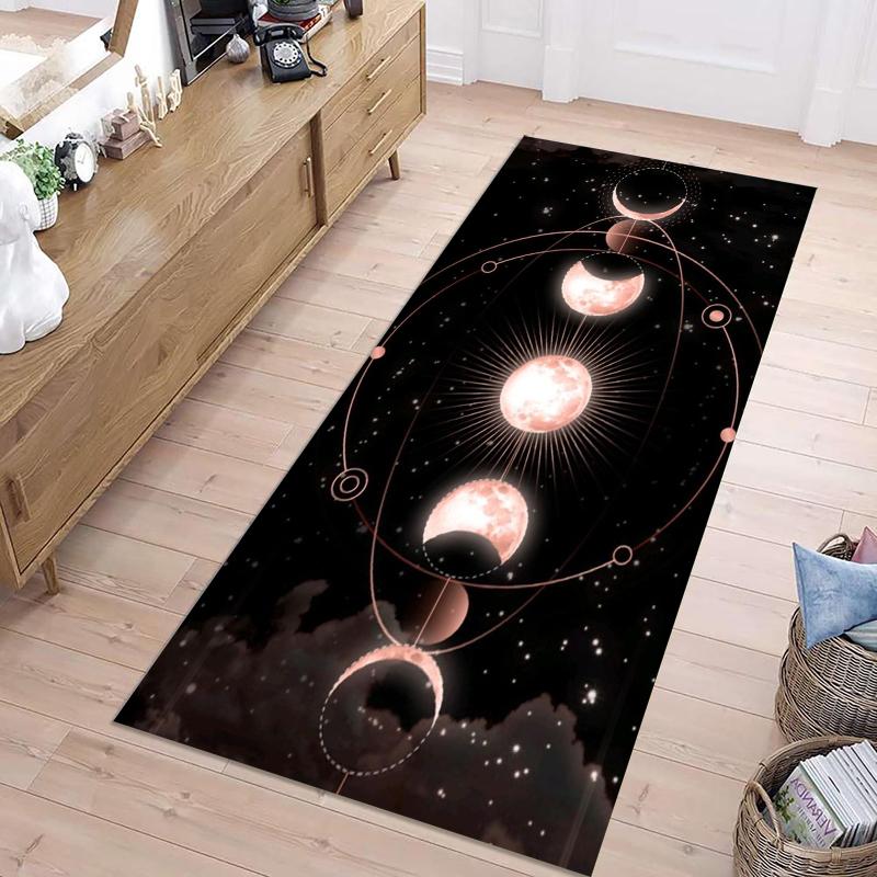 Celestial Moon Phase Runner Rug Collection Non Slip Wear Resistant Soft Washable Hallway Entryway Floor Mat 40X120CM
Celestial Moon Phase Runner Rug Collection Non Slip Wear Resistant Soft Washable Hallway Entryway Floor Mat 40X120CM