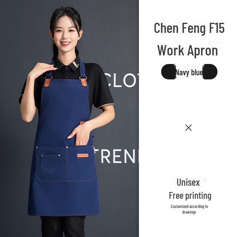 Водонепроницаемый холщовый фартук с вышитым логотипом для женщин, работающих в индустрии молочного чая, кофе и общественного питания темно-синий
Водонепроницаемый холщовый фартук с вышитым логотипом для женщин, работающих в индустрии молочного чая, кофе и общественного питания темно-синий