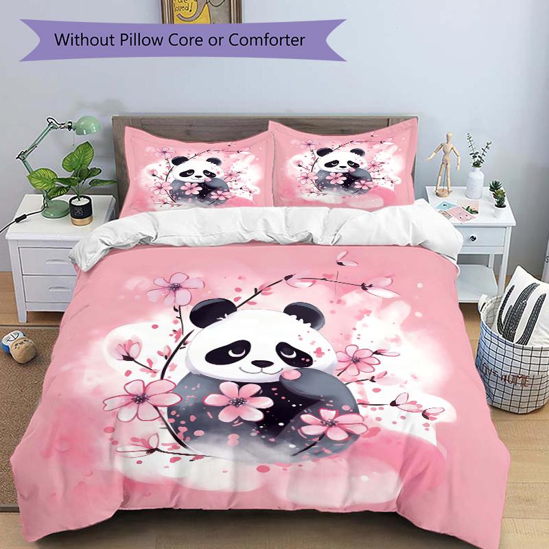 3pcs Pink Panda Ideas Printed Bedding Set, Soft and Comfortable Quilt Cover for Bedroom, Guest Room M087 135x200cm
3pcs Pink Panda Ideas Printed Bedding Set, Soft and Comfortable Quilt Cover for Bedroom, Guest Room M087 135x200cm